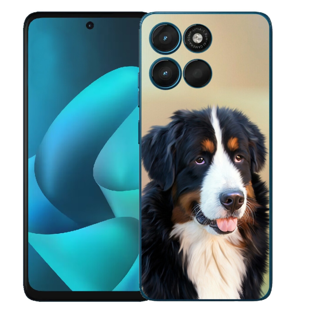 Gélový obal mmCase pre Motorola Moto G57 Power – bernský salašnícky pes