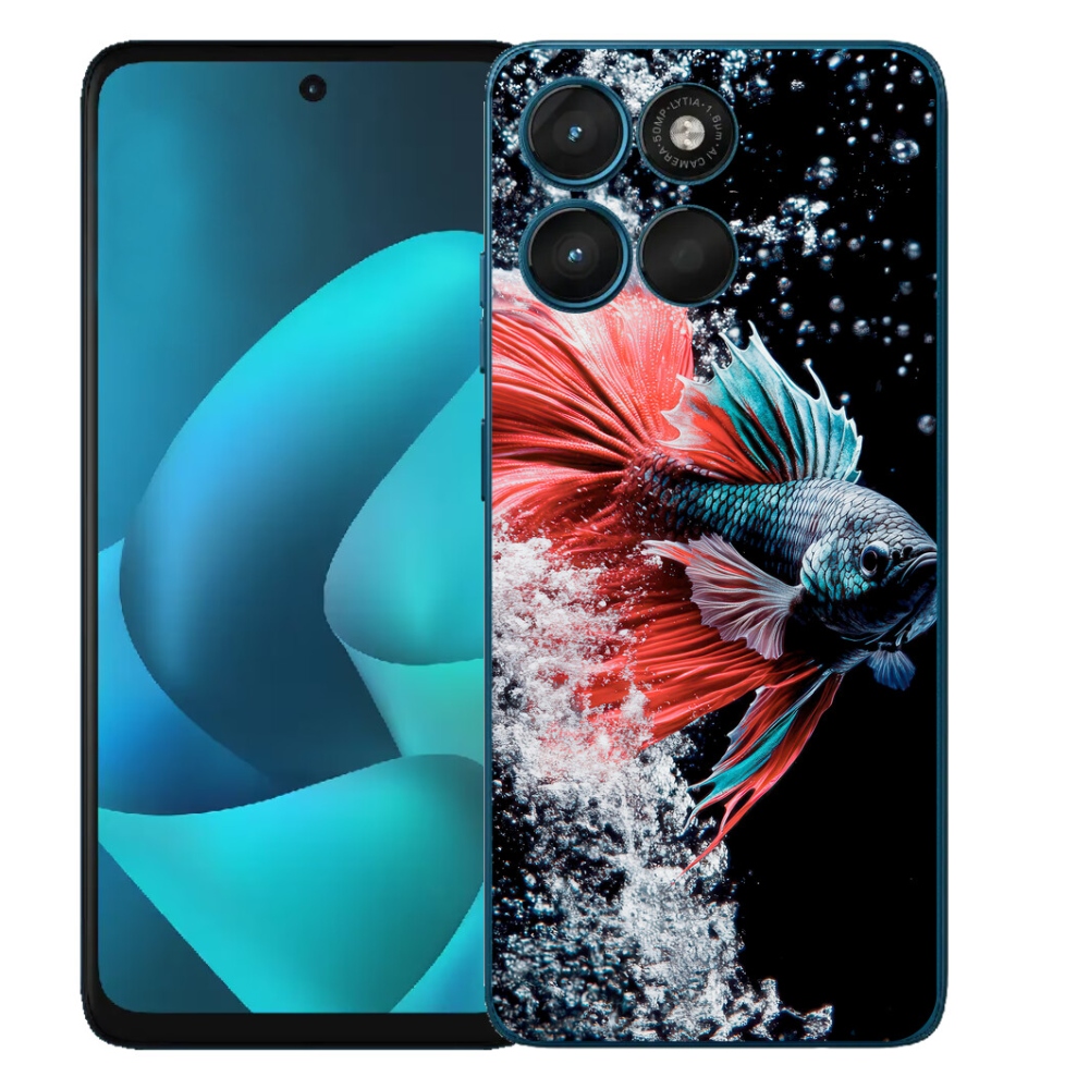 Gélový obal mmCase pre Motorola Moto G57 Power – pestrofarebná bojovníčka