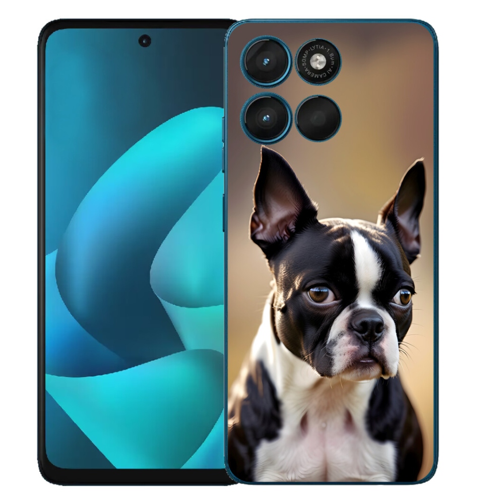 Gélový obal mmCase pre Motorola Moto G57 Power – bostonský teriér
