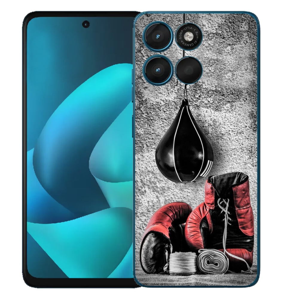 Gélový obal mmCase pre Motorola Moto G57 Power – boxovací vak a rukavice