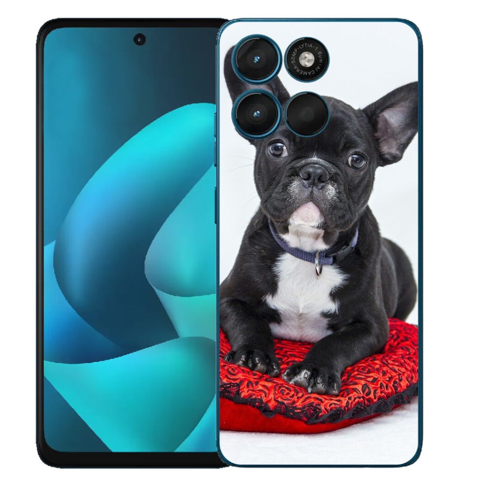 Gélový obal mmCase pre Motorola Moto G57 Power – buldok