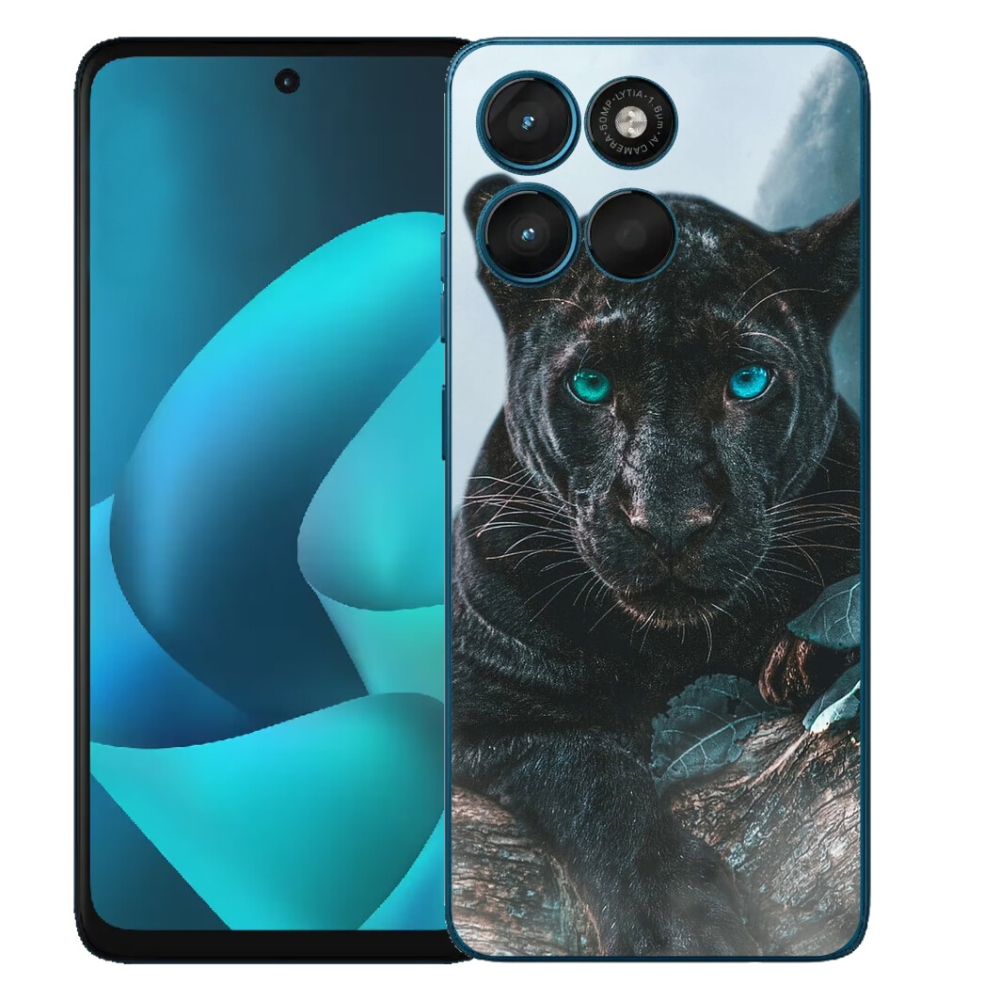 Gélový obal mmCase pre Motorola Moto G57 Power – čierny panter