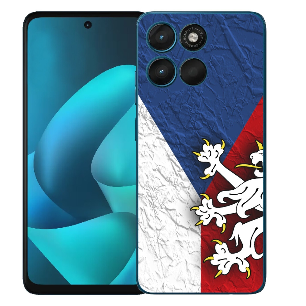 Gélový obal mmCase pre Motorola Moto G57 Power – česká vlajka 1