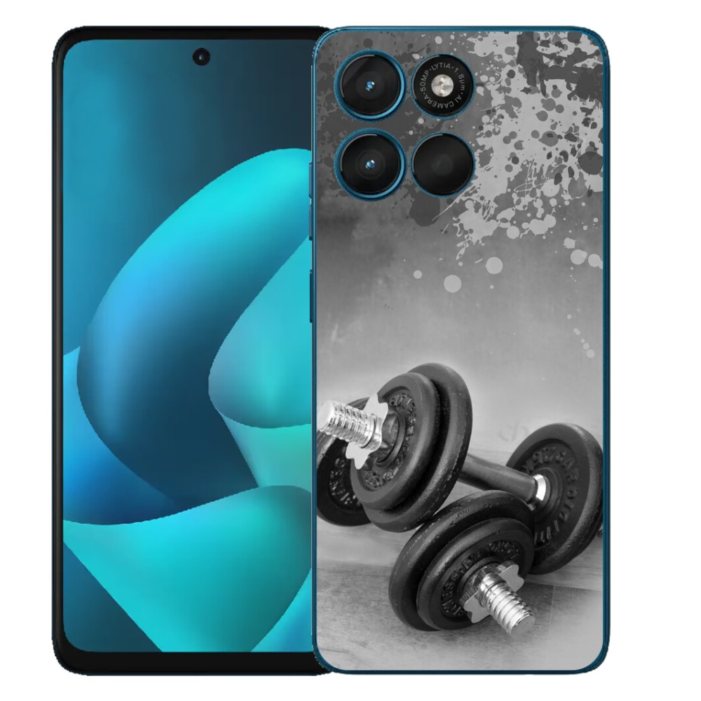 Gélový obal mmCase pre Motorola Moto G57 Power – činky 1