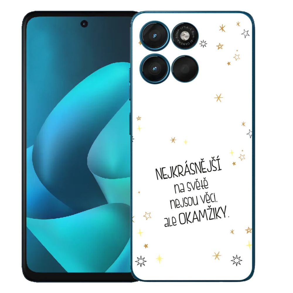 Gélový obal mmCase pre Motorola Moto G57 Power – citát 4 na bielom pozadí