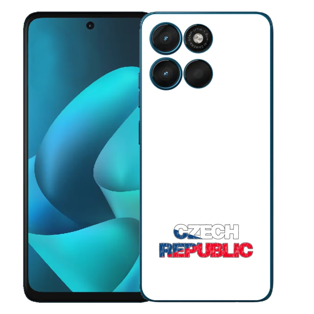 Gélový obal mmCase pre Motorola Moto G57 Power – Česká republika, biele pozadie