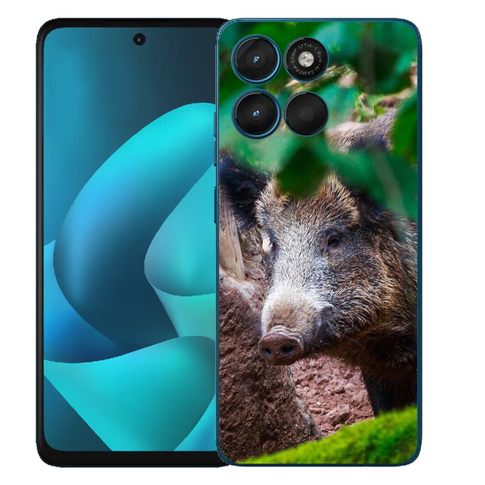Gélový obal mmCase pre Motorola Moto G57 Power – divoké prasa