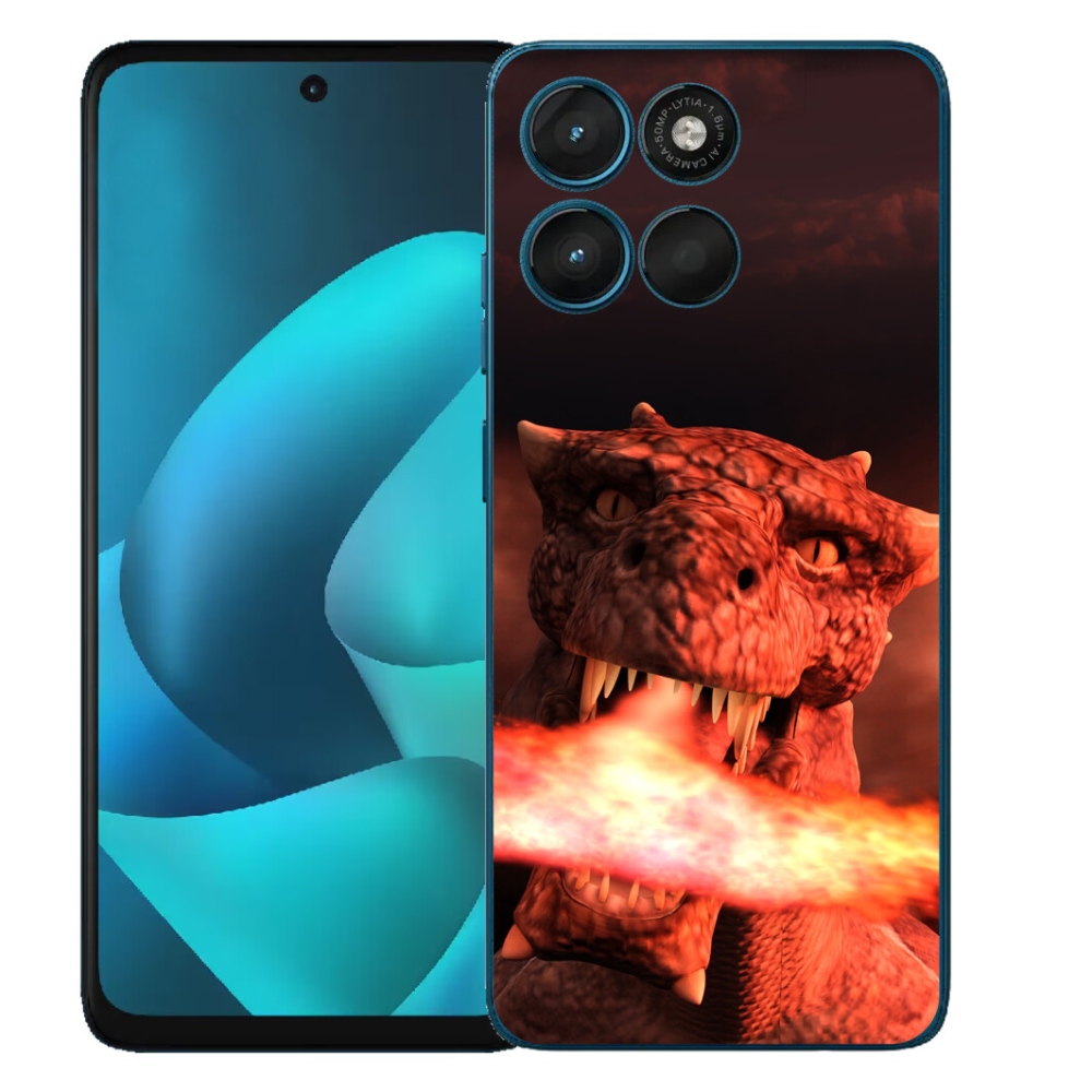 Gélový obal mmCase pre Motorola Moto G57 Power – drak