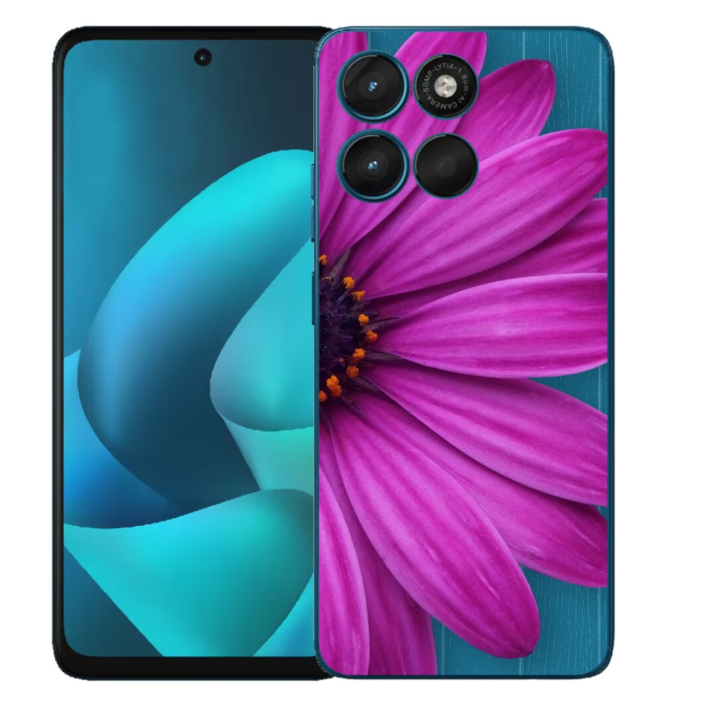 Gélový obal mmCase pre Motorola Moto G57 Power – fialová margarétka