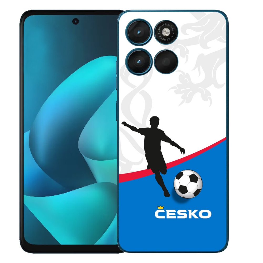 Gélový obal mmCase pre Motorola Moto G57 Power – futbal Česko 1