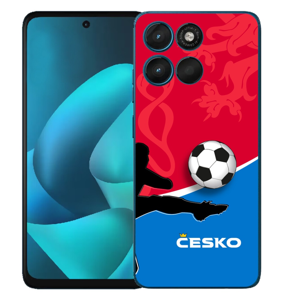 Gélový obal mmCase pre Motorola Moto G57 Power – futbal Česko 2