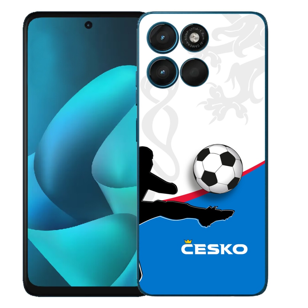 Gélový obal mmCase pre Motorola Moto G57 Power – futbal Česko 3