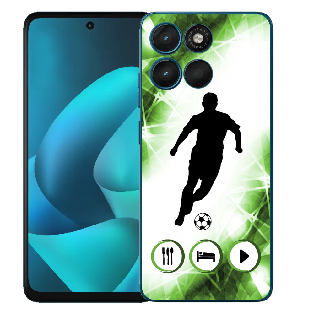 Gélový obal mmCase pre Motorola Moto G57 Power – futbalista