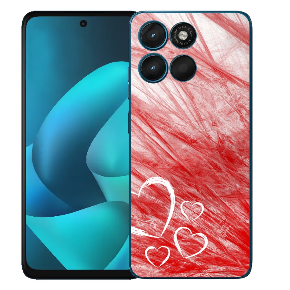 Gélový obal mmCase pre Motorola Moto G57 Power – srdce
