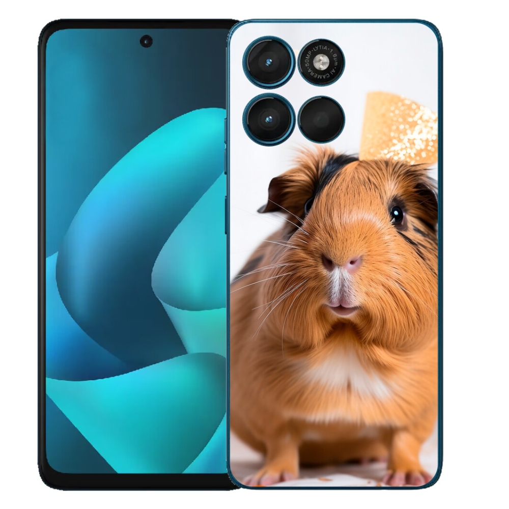 Gélový obal mmCase pre Motorola Moto G57 Power – hnedé morča