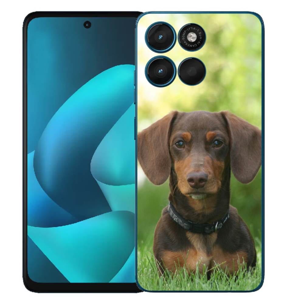 Gélový obal mmCase pre Motorola Moto G57 Power – hnedý jazvečík