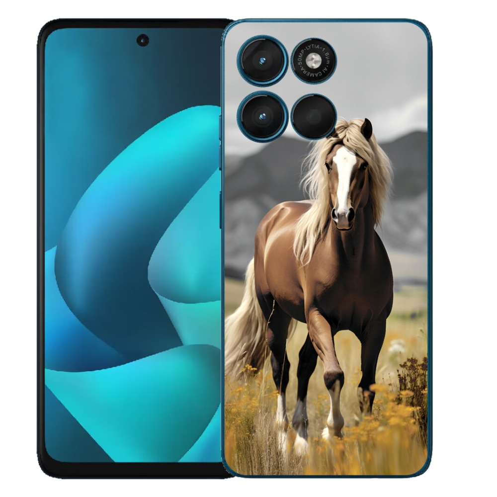 Gélový obal mmCase pre Motorola Moto G57 Power – hnedý kôň 1