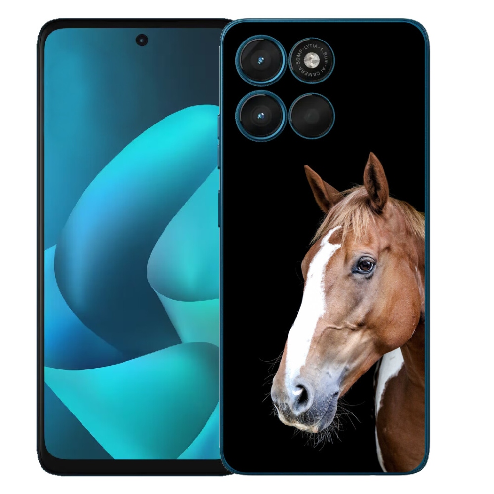 Gélový obal mmCase pre Motorola Moto G57 Power – hnedý kôň 3
