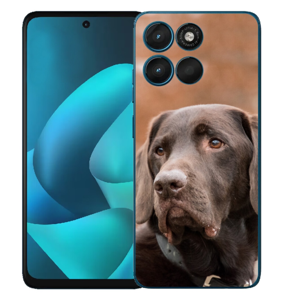 Gélový obal mmCase pre Motorola Moto G57 Power – hnedý labrador