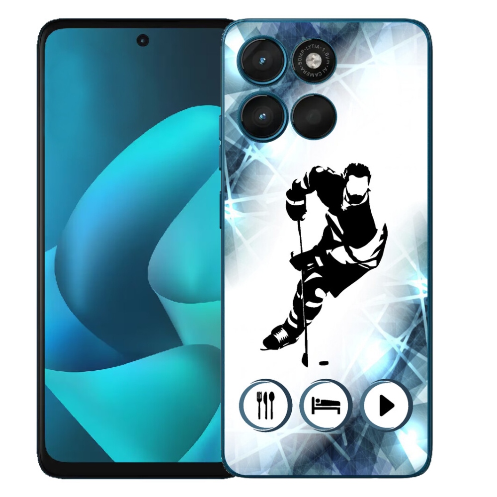 Gélový obal mmCase pre Motorola Moto G57 Power – hokej 1
