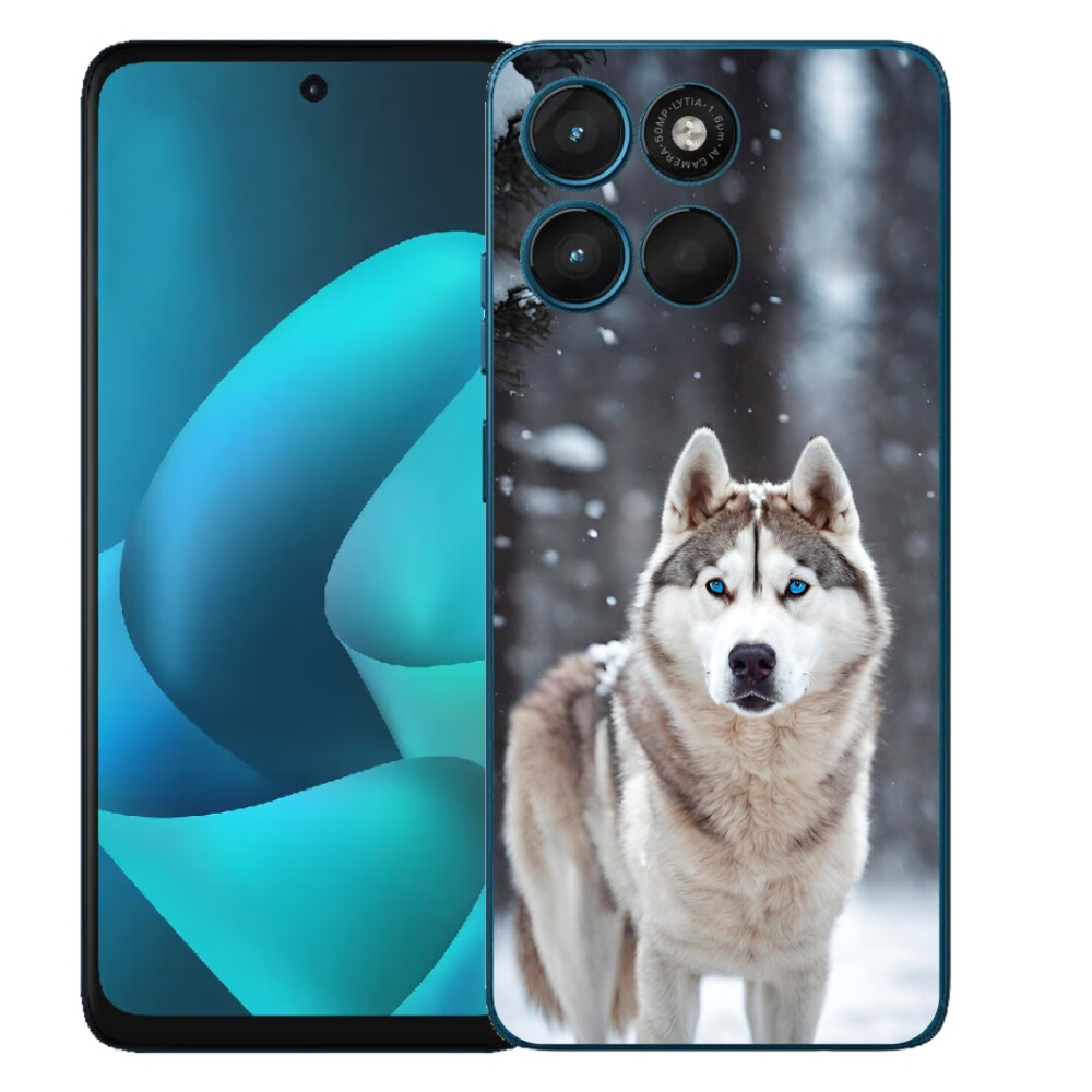 Gélový obal mmCase pre Motorola Moto G57 Power – husky 2