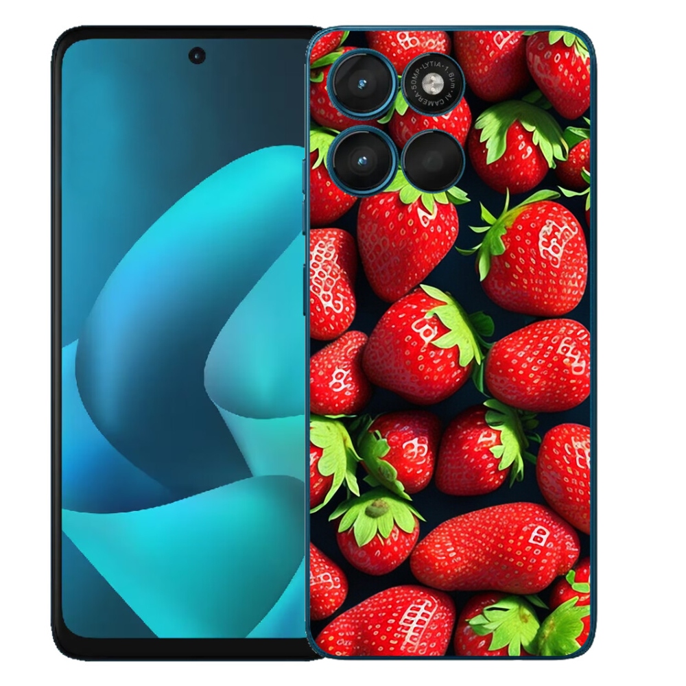 Gélový obal mmCase pre Motorola Moto G57 Power – jahody