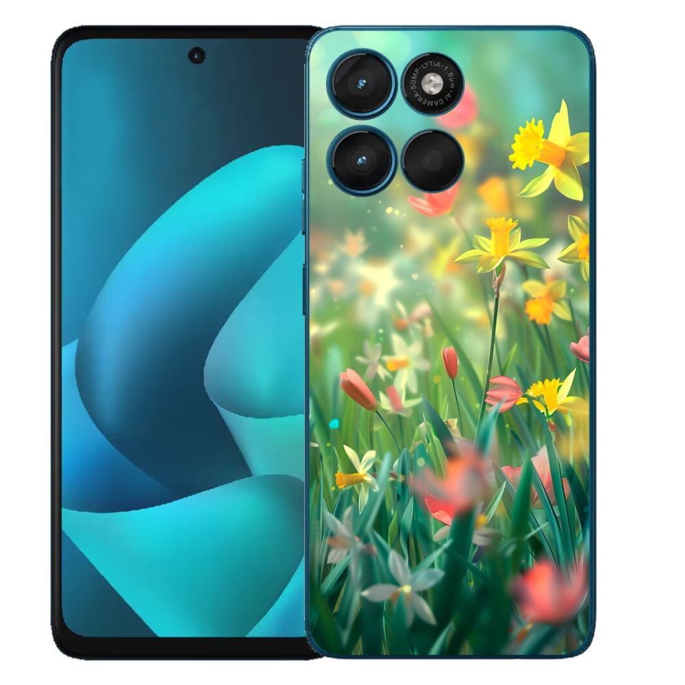 Gélový obal mmCase pre Motorola Moto G57 Power – jarné kvety