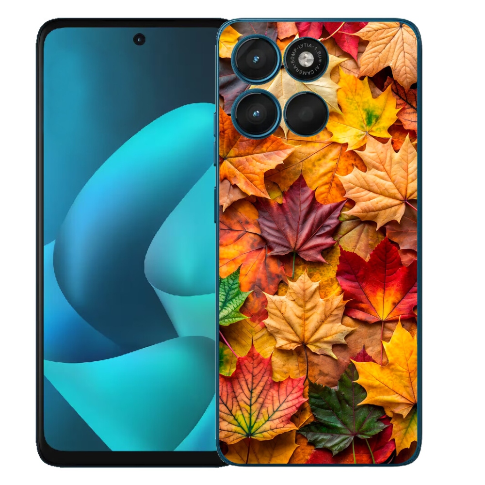 Gélový obal mmCase pre Motorola Moto G57 Power – javorové listy 2