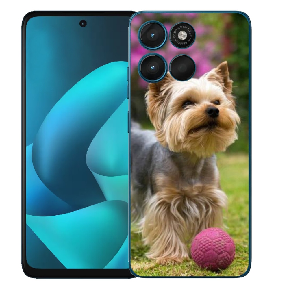Gélový obal mmCase pre Motorola Moto G57 Power – jorkšír 4