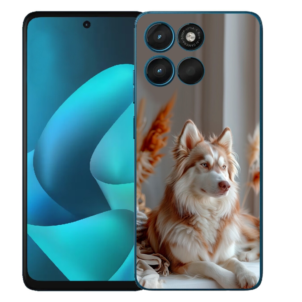 Gélový obal mmCase pre Motorola Moto G57 Power – pokojný sibírsky husky
