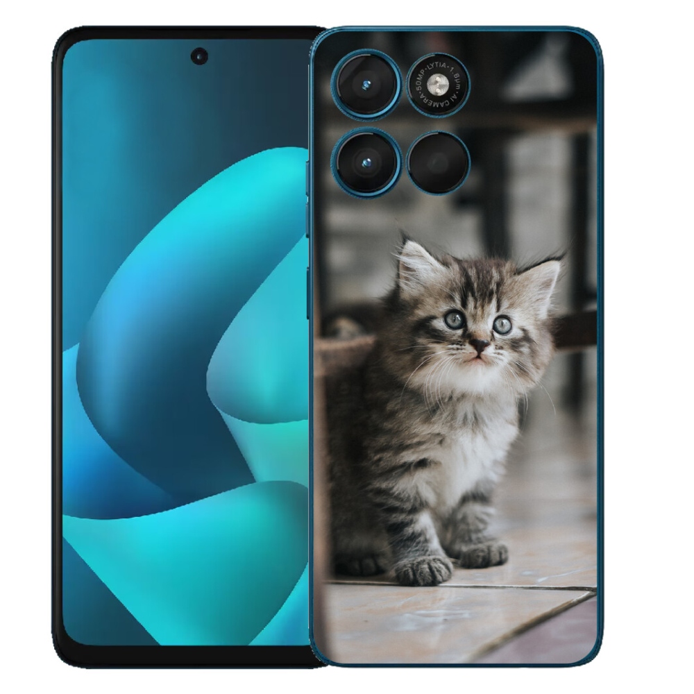Gélový obal mmCase pre Motorola Moto G57 Power – mačiatko