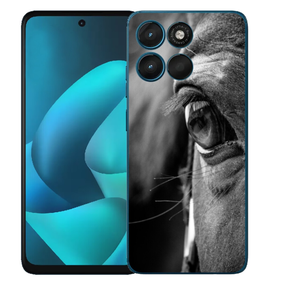 Gélový obal mmCase pre Motorola Moto G57 Power – pohľad z boku