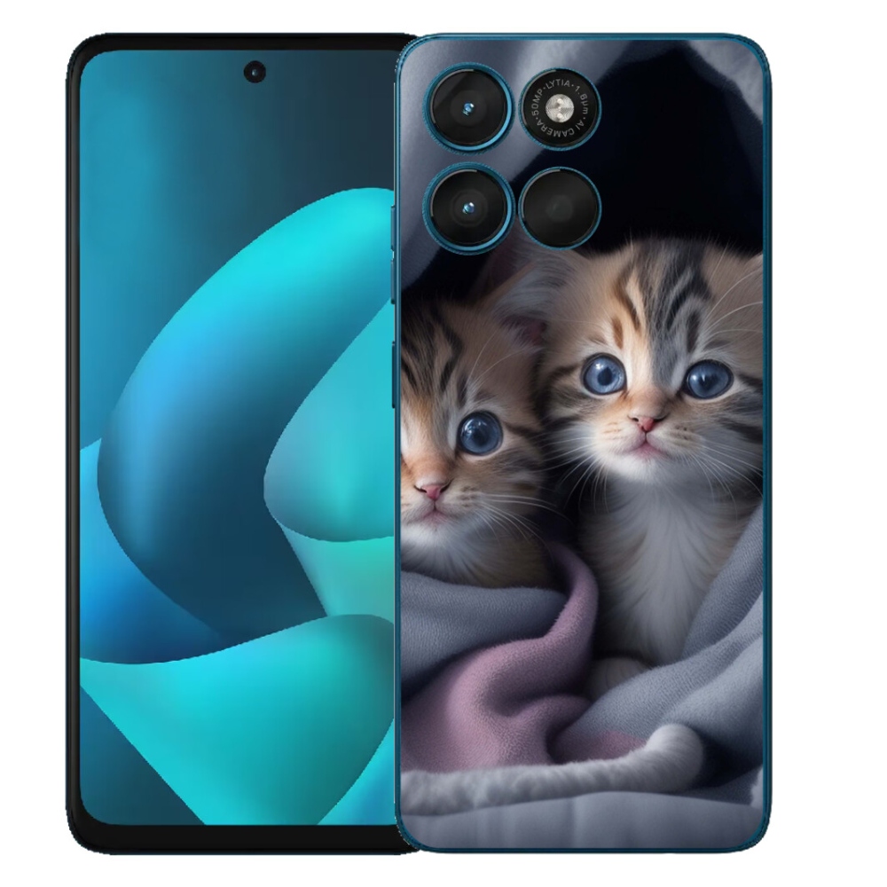 Gélový obal mmCase pre Motorola Moto G57 Power – mačacie duo 2