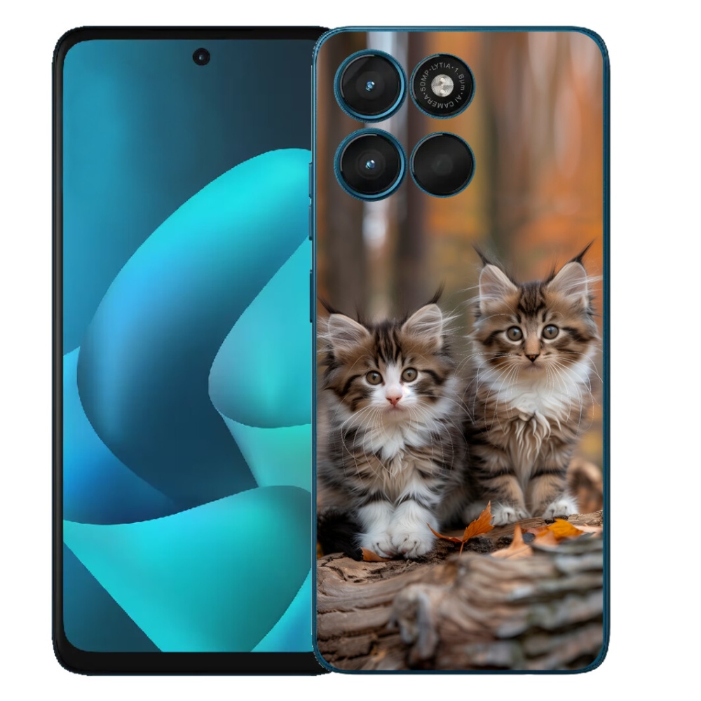 Gélový obal mmCase pre Motorola Moto G57 Power – mačacie duo 3