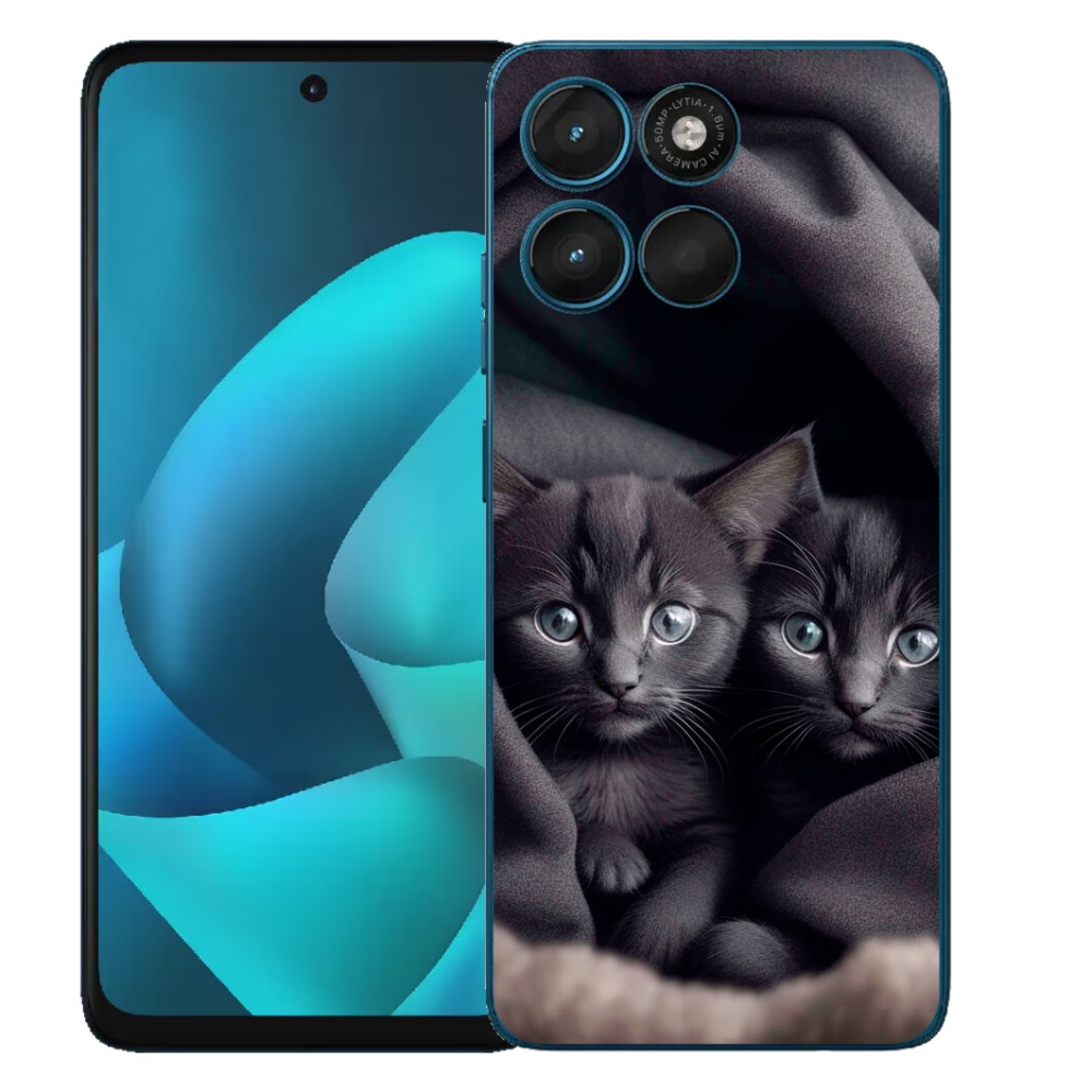Gélový obal mmCase pre Motorola Moto G57 Power – mačacie duo