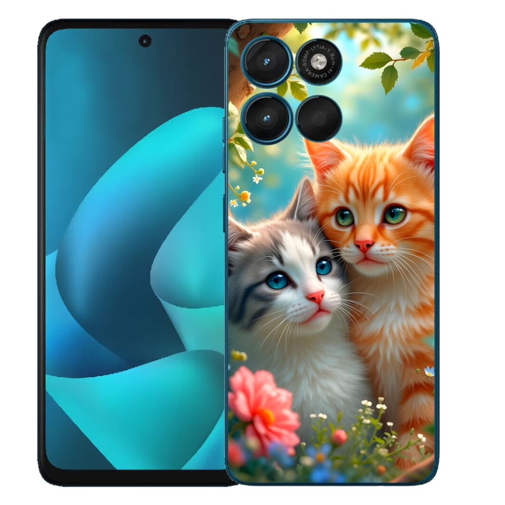 Gélový obal mmCase pre Motorola Moto G57 Power – mačacie láska 2