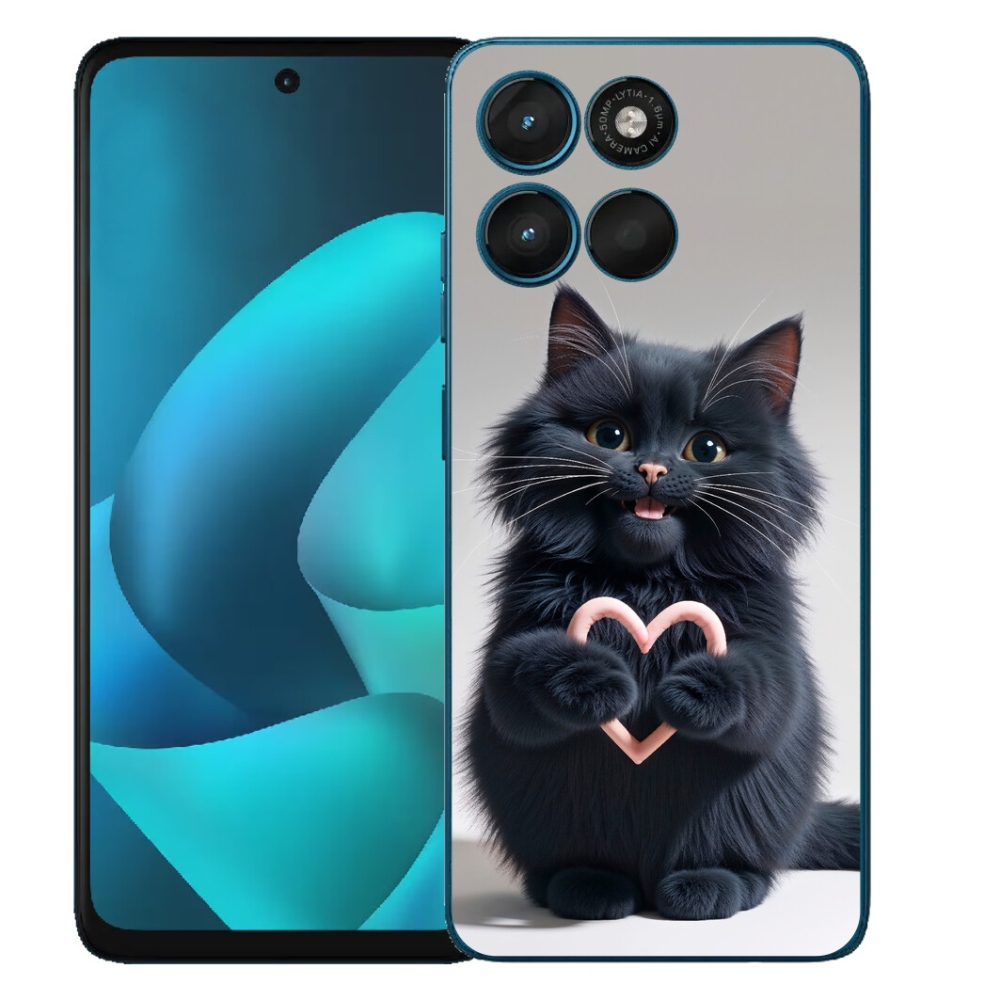 Gélový obal mmCase pre Motorola Moto G57 Power – mačacie lásky 3