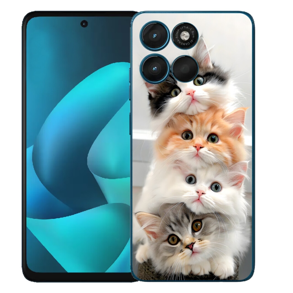 Gélový obal mmCase pre Motorola Moto G57 Power – mačacie partička