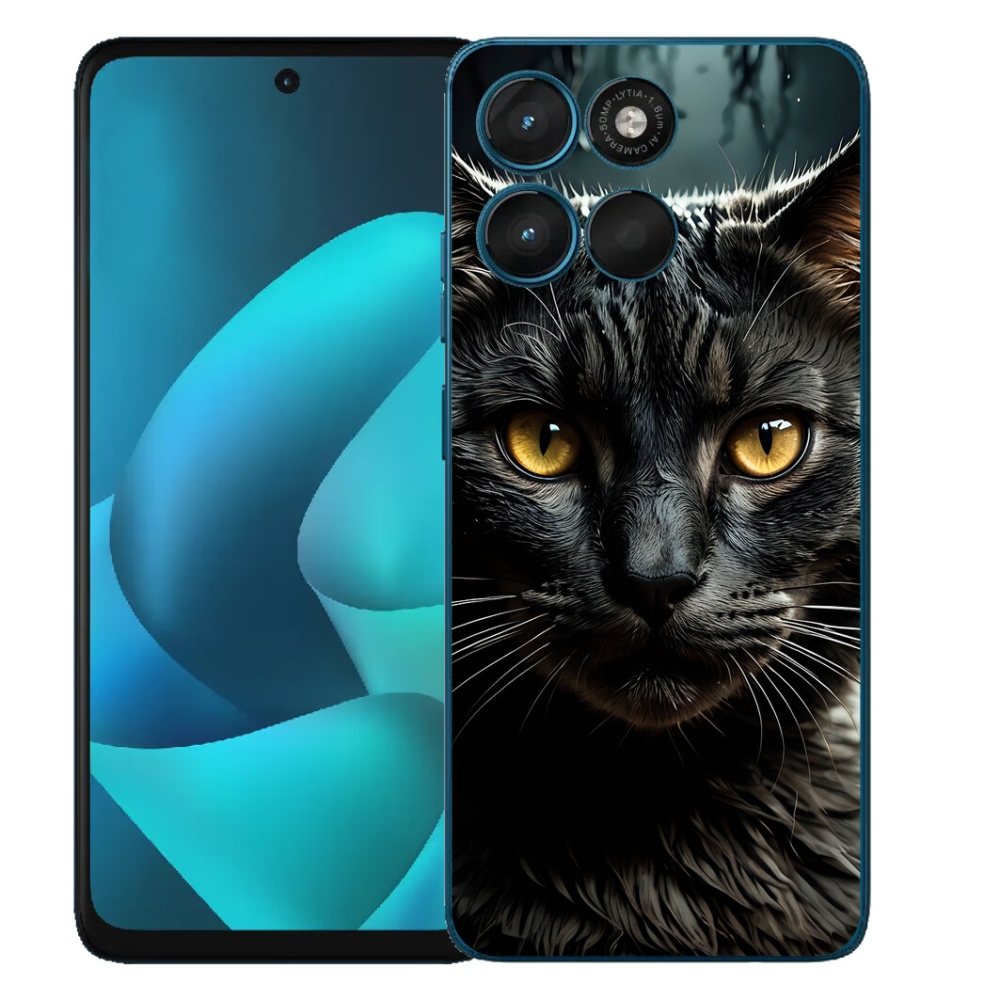 Gélový obal mmCase pre Motorola Moto G57 Power – mačací pohľad 3