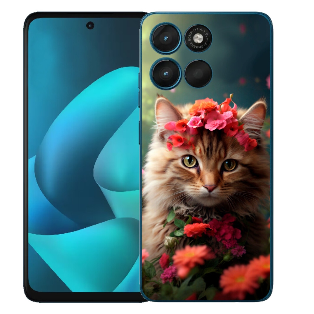 Gélový obal mmCase na Motorola Moto G57 Power – mačací princezná