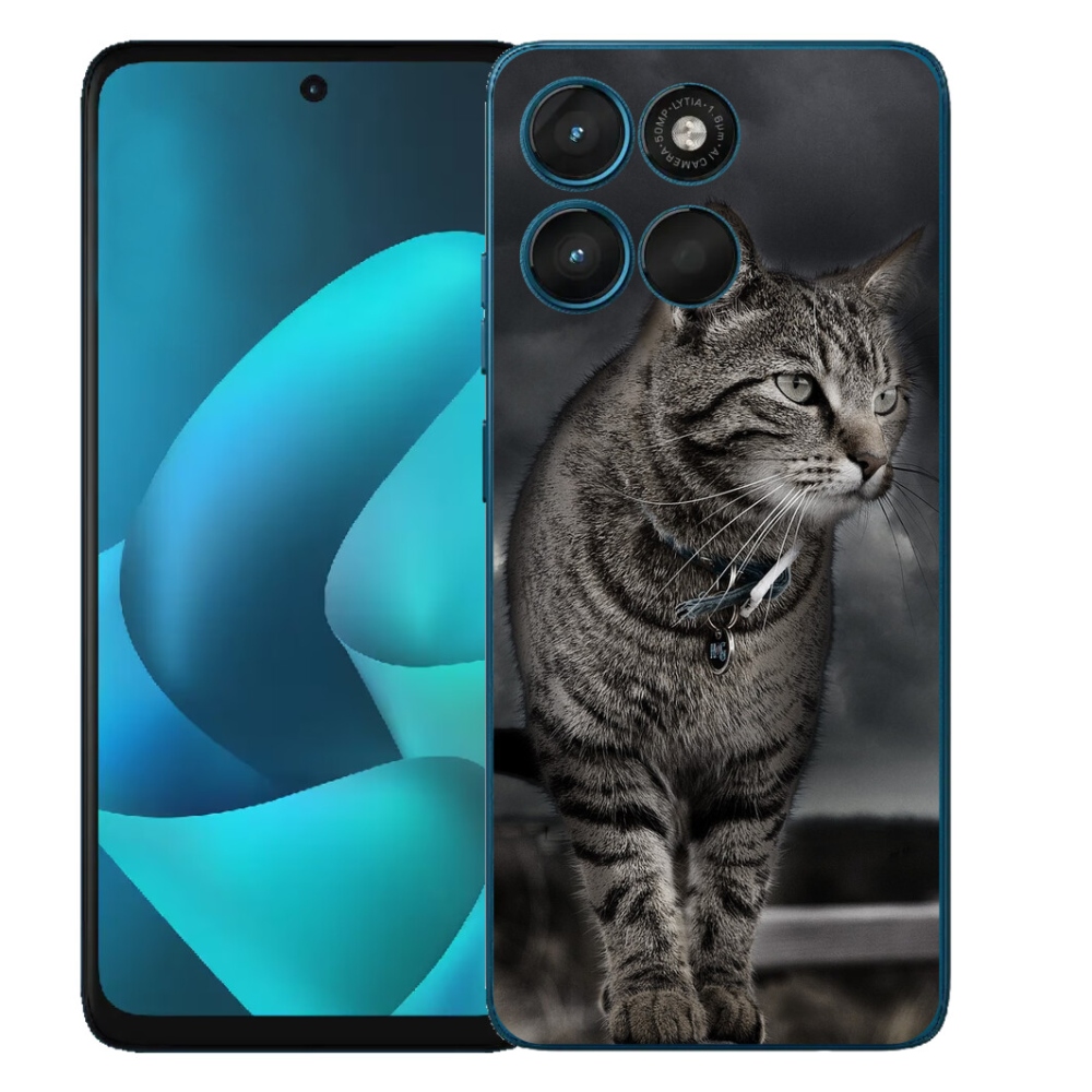 Gélový obal mmCase pre Motorola Moto G57 Power – mačka