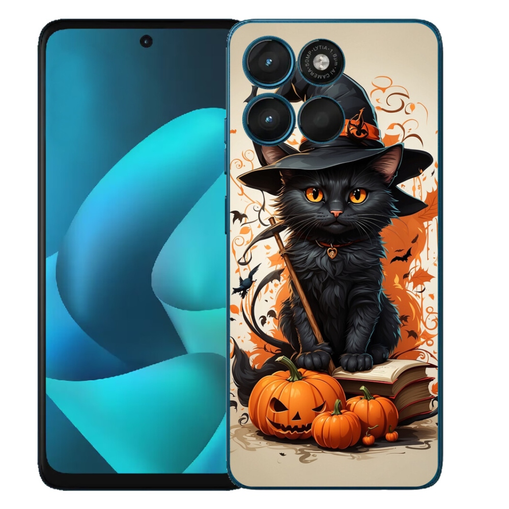 Gélový obal mmCase pre Motorola Moto G57 Power – čarodejnícky kocúr