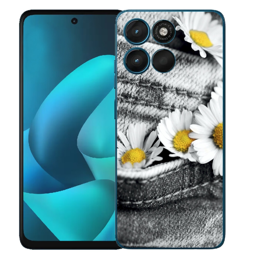 Gélový obal mmCase pre Motorola Moto G57 Power – sedmokrásky