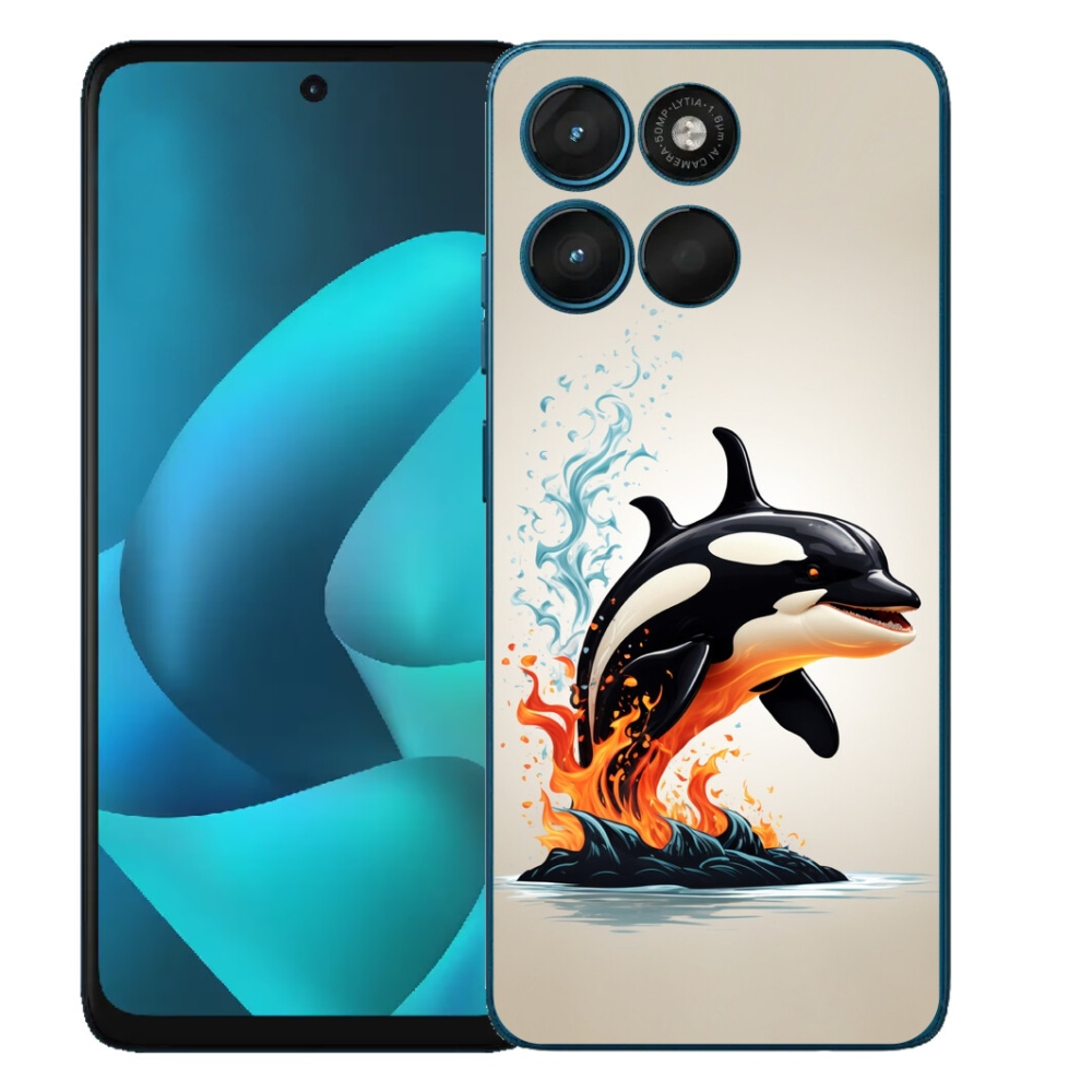 Gélový obal mmCase pre Motorola Moto G57 Power – kosatka