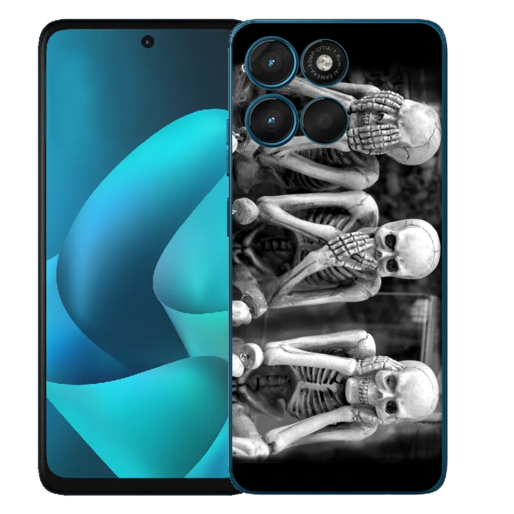 Gélový obal mmCase pre Motorola Moto G57 Power – kostlivci