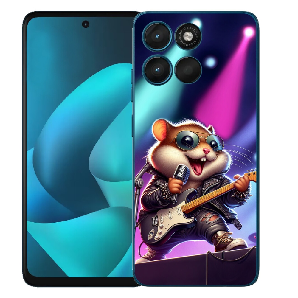 Gélový obal mmCase pre Motorola Moto G57 Power – škrečok rocker