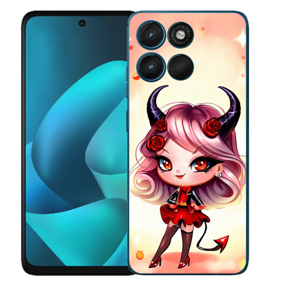 Gélový obal mmCase pre Motorola Moto G57 Power – kreslená čertica