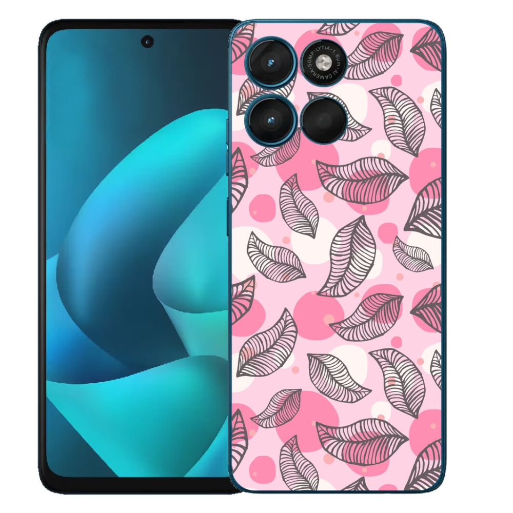 Gélový obal mmCase pre Motorola Moto G57 Power – kreslené padajúce listy