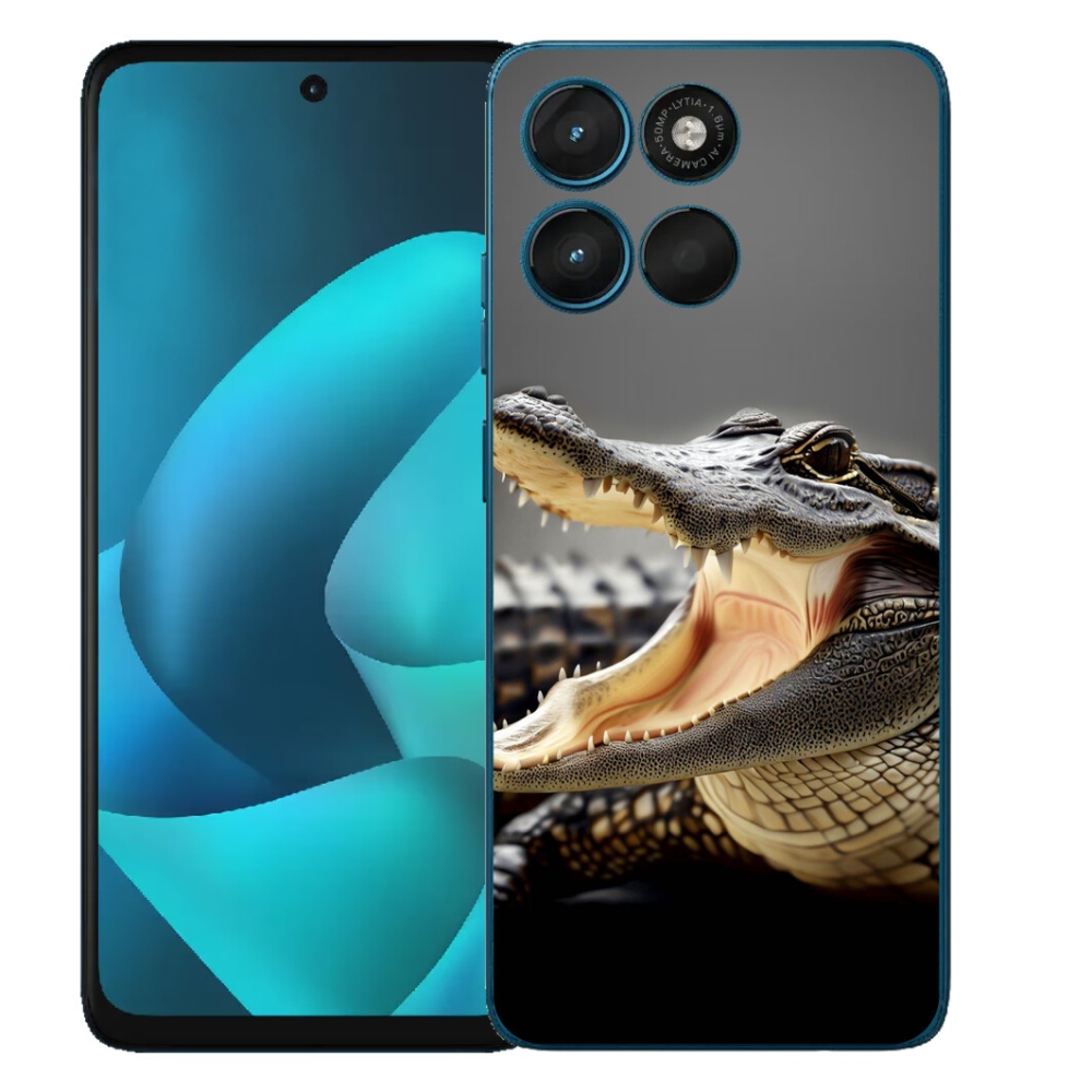 Gélový obal mmCase pre Motorola Moto G57 Power – krokodíl