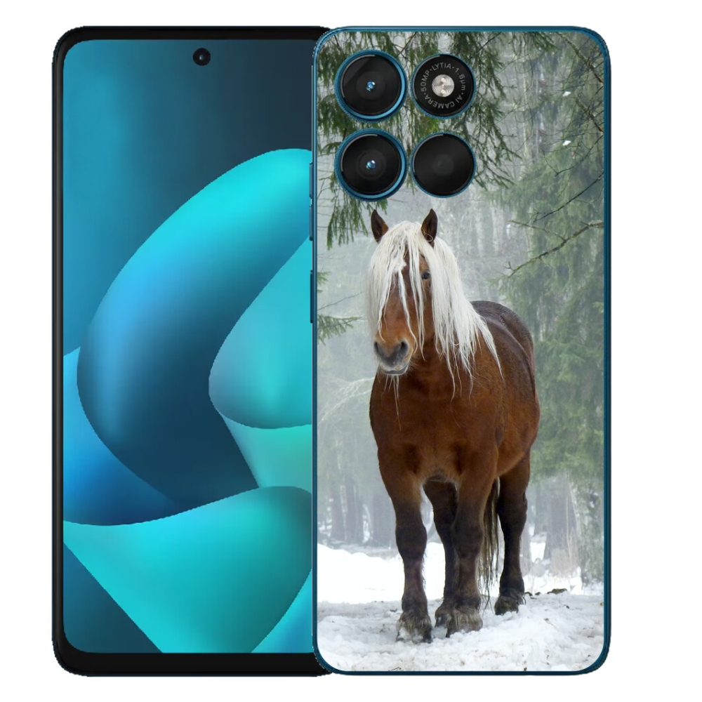 Gélový obal mmCase pre Motorola Moto G57 Power – kôň v lese